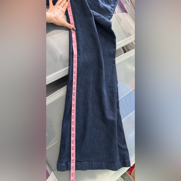 Anthropologie Maeve High Rise Tailored Wide Leg Jeans 31 - Picture 6 of 6